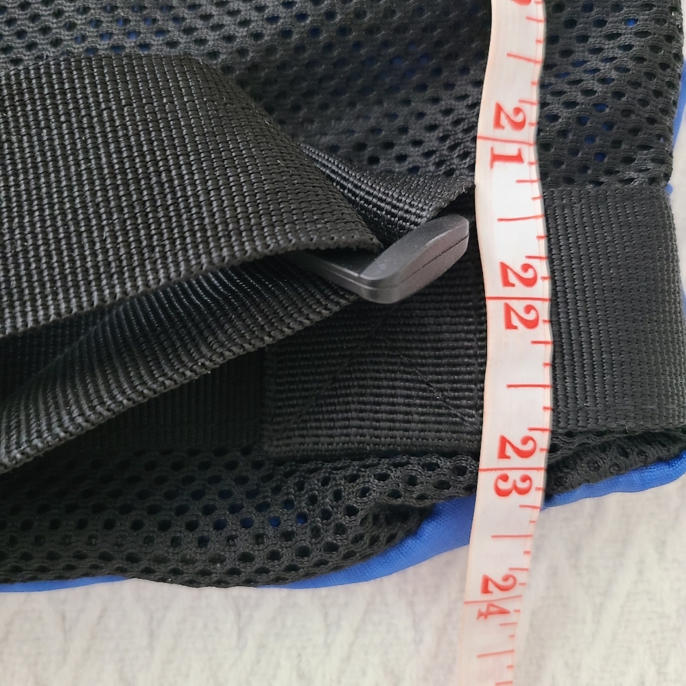 BeeGreen Blue Large Capacity Mesh Drawstring Backpack - Picture 13 of 14